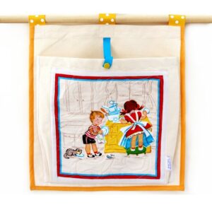 ארגונית כיס תלוי בסגנון ילדים רטרו עוזרים במטבח